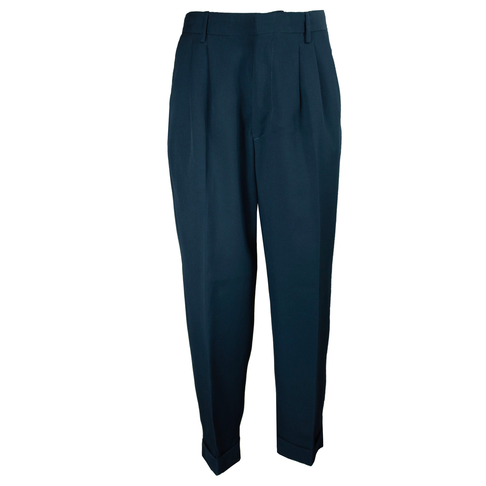 Teal Pleated Pants