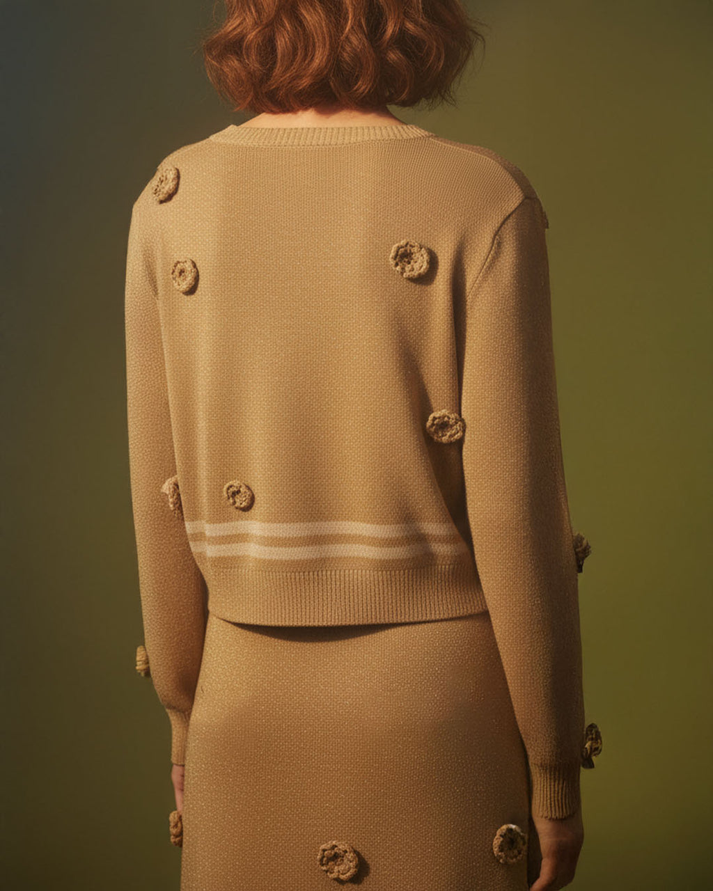 Gold Lurex Lyocell Sweater