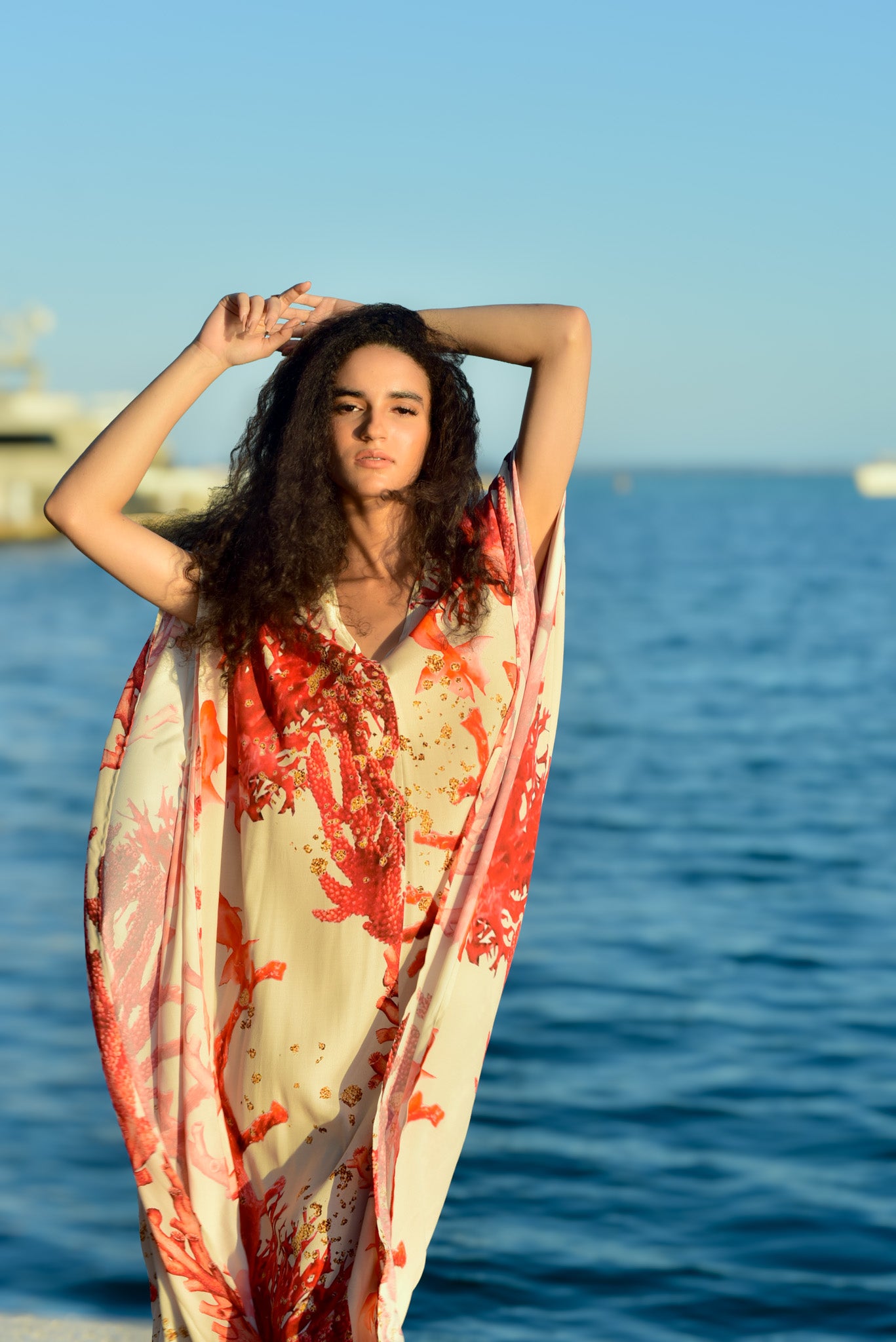 Silk Charmeuse Caftan by hols.e