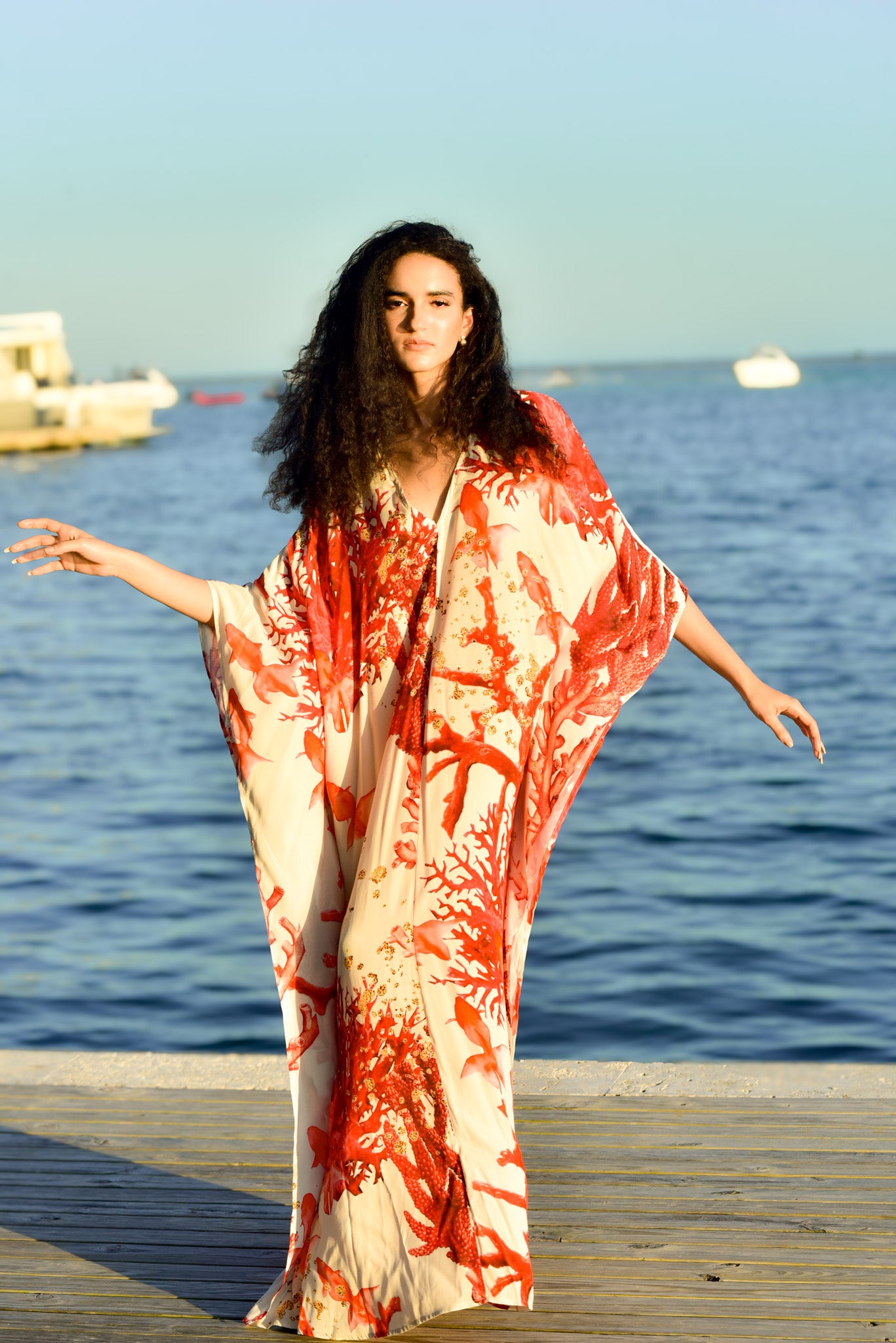 Silk Charmeuse Caftan by hols.e