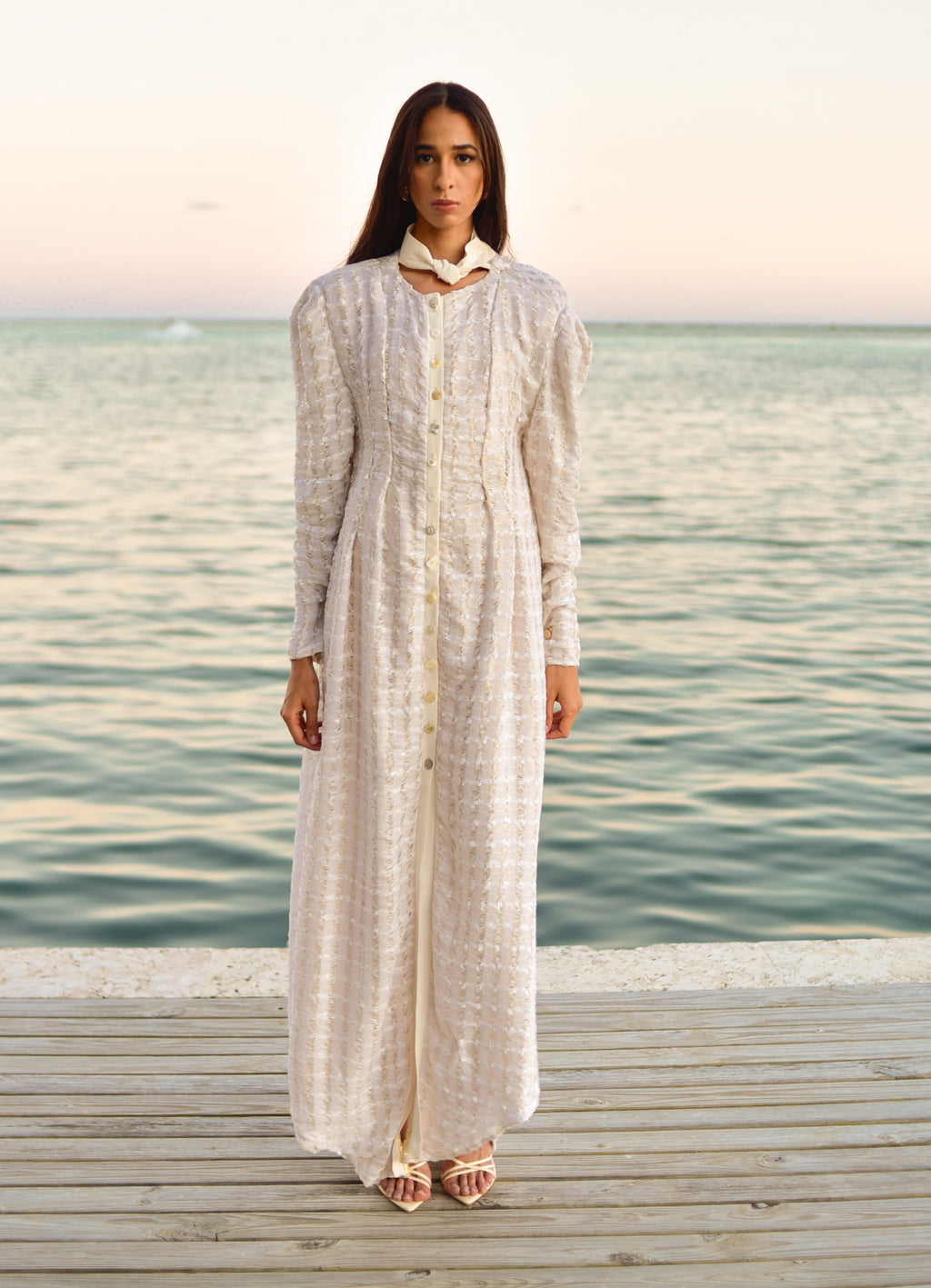 Golden Mist Cream Dress by hols.e