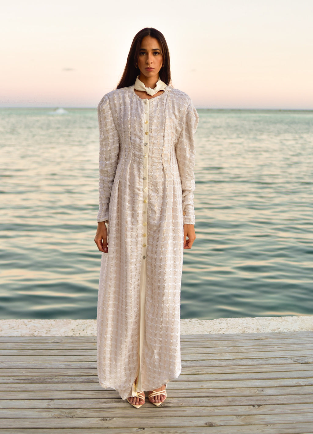 Golden Mist Cream Dress by hols.e