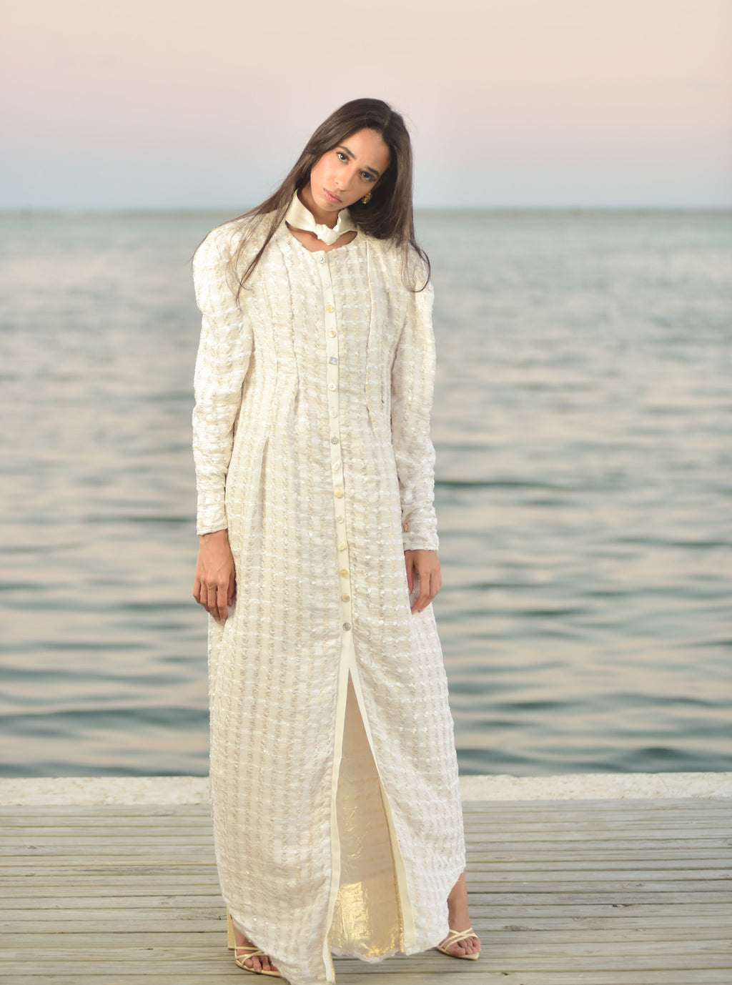 Golden Mist Cream Dress by hols.e