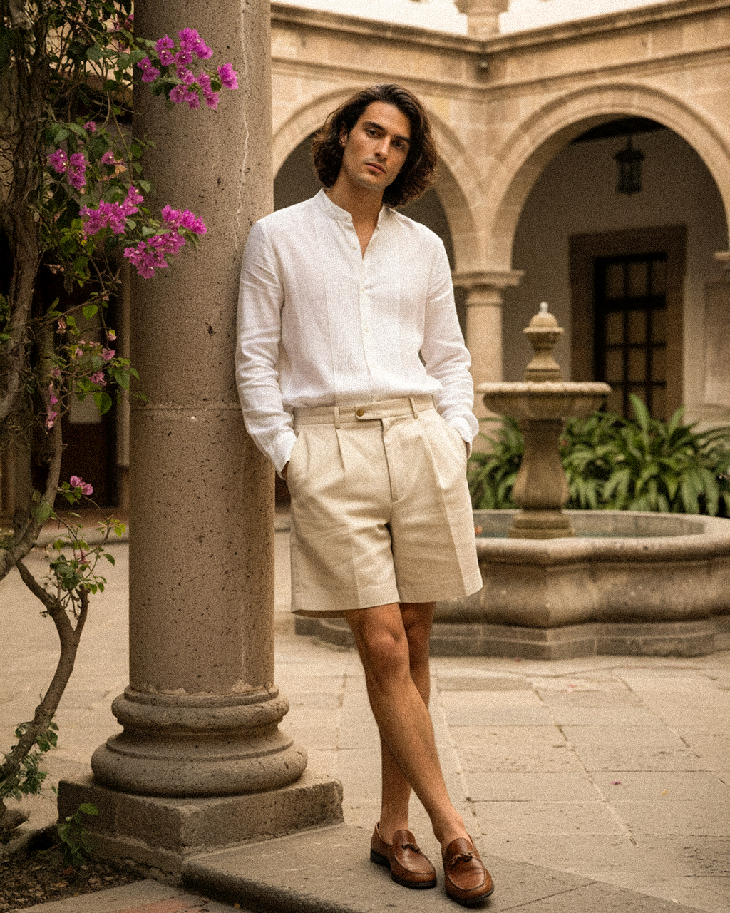 Linen Antique Shorts