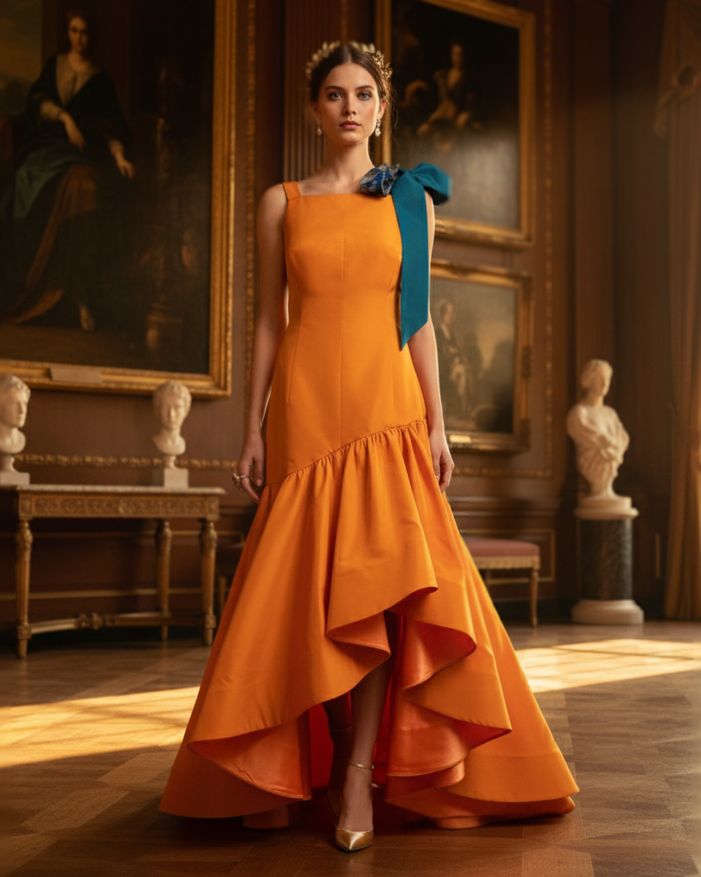 Saffron Evening Dress