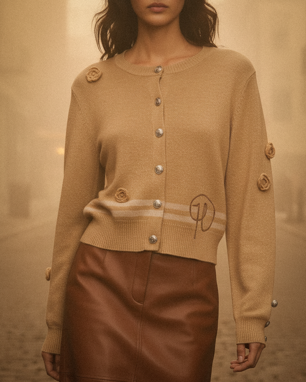 Gold Lurex Lyocell Sweater