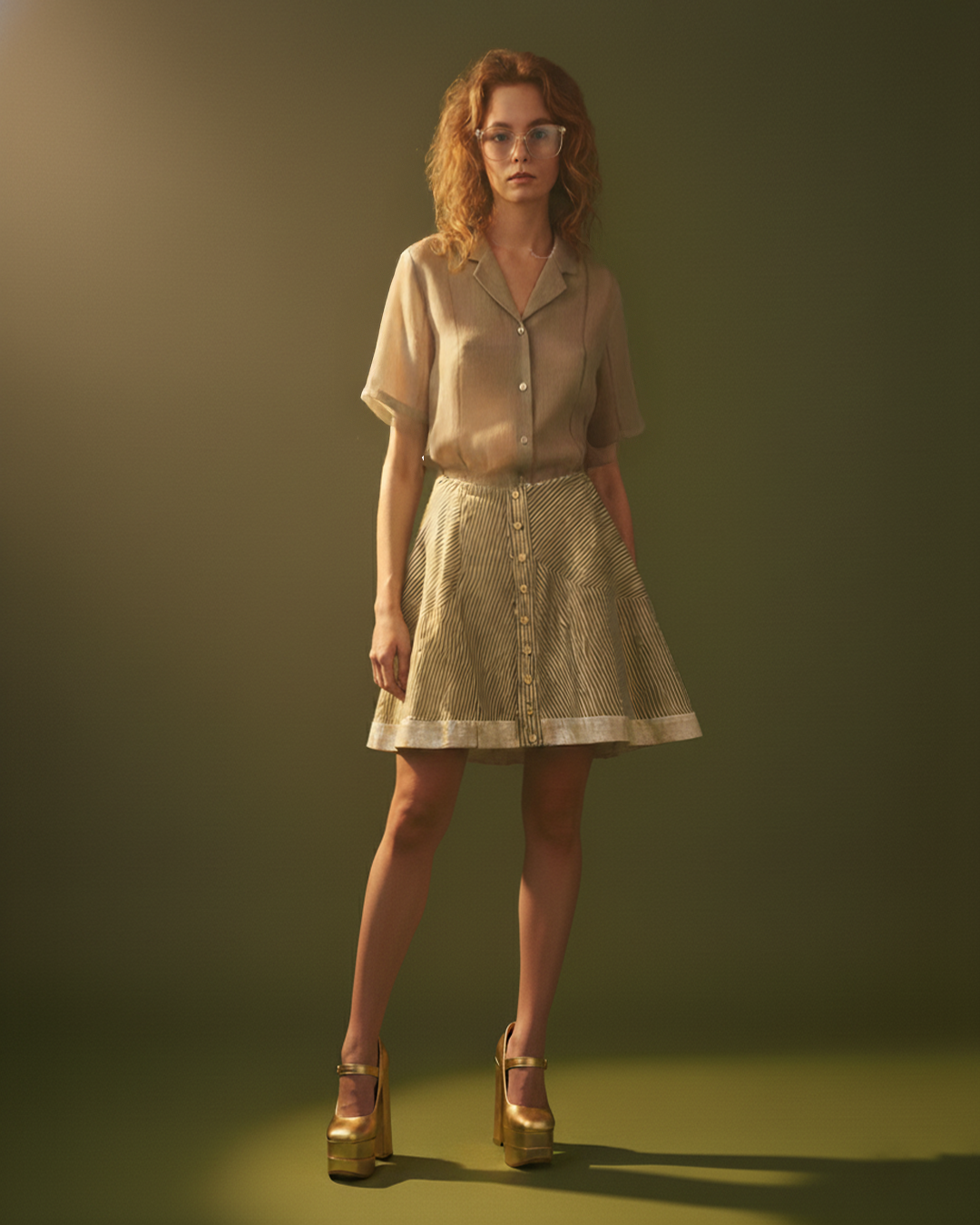 Green Button Down Shirt