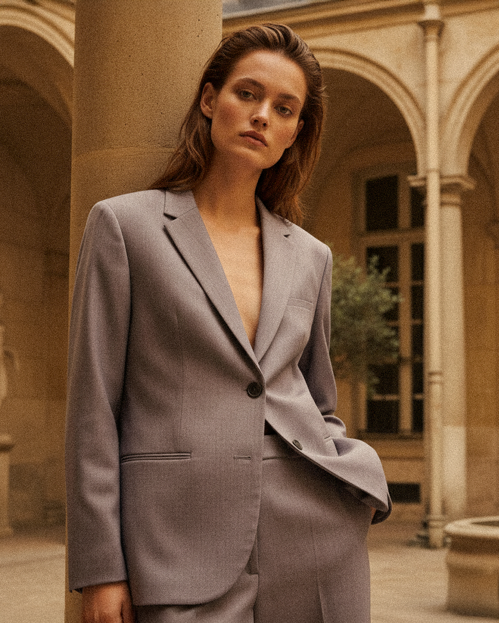 Women's Oversize Lavender Jacket