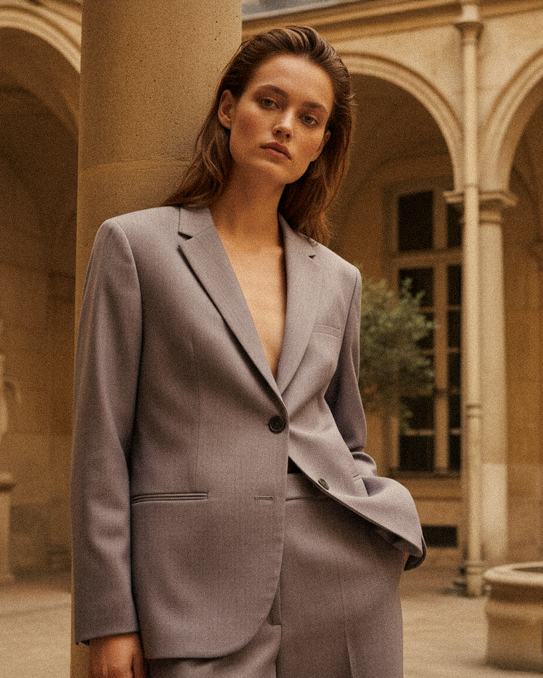 Women's Oversize Lavender Jacket