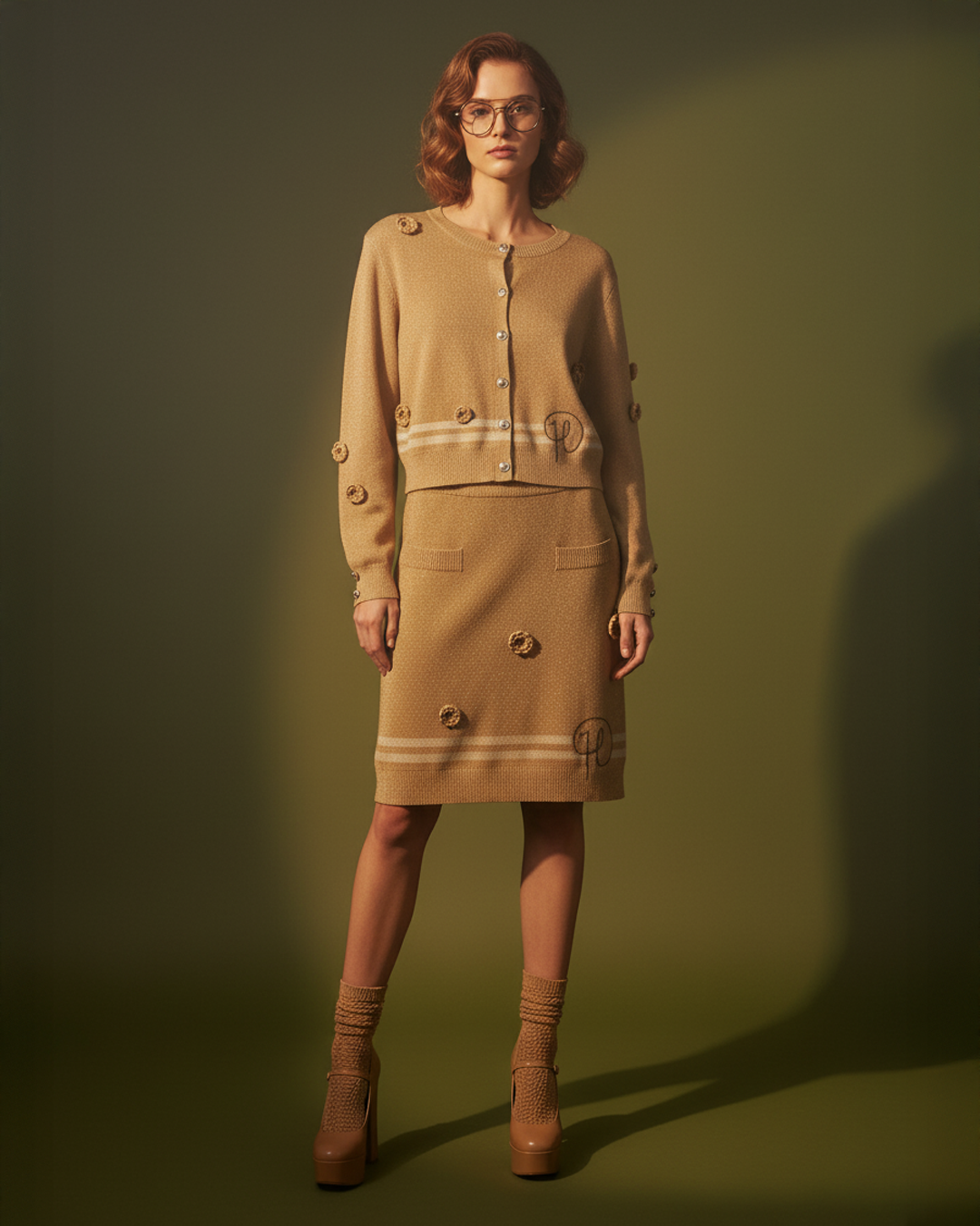 Gold Lurex Lyocell Sweater