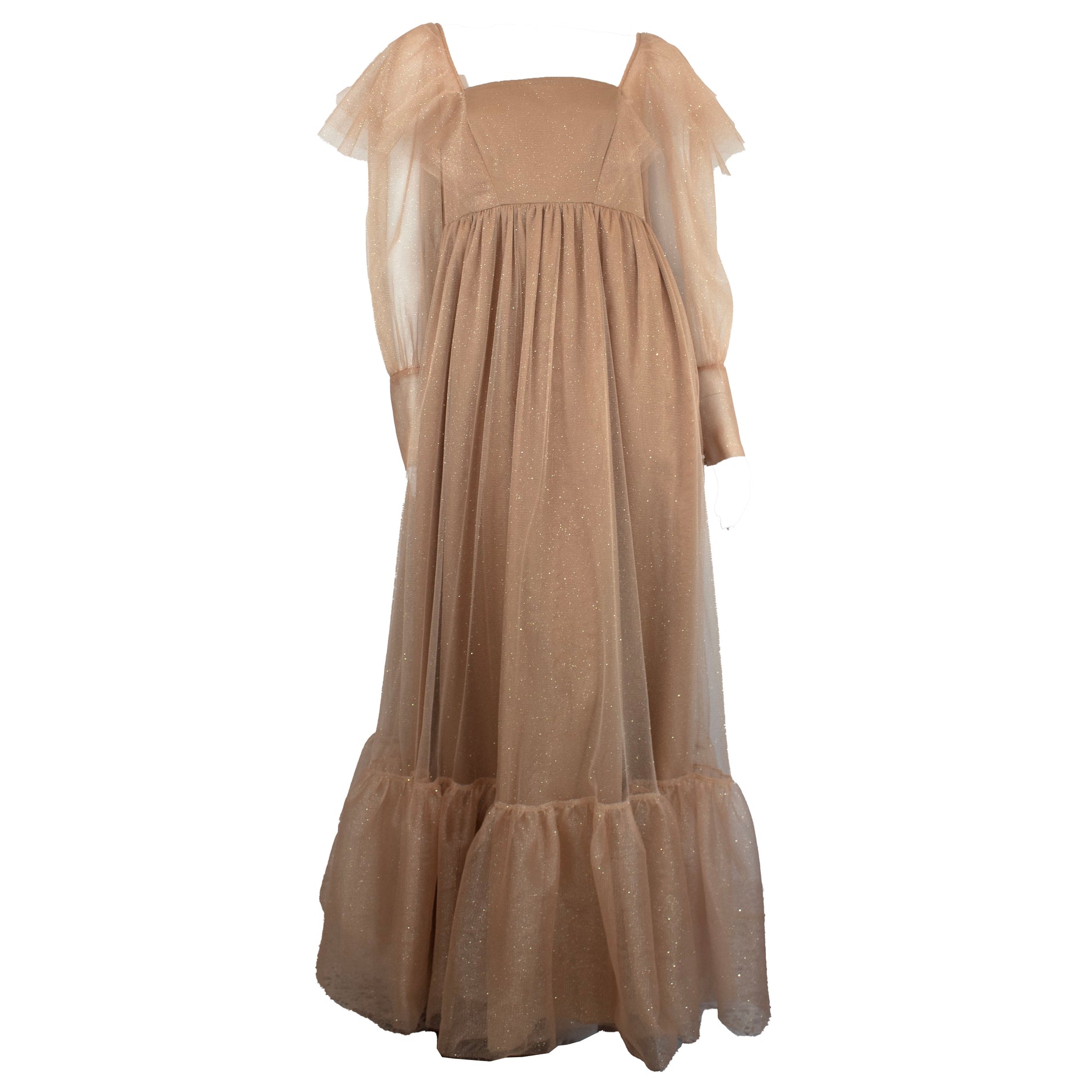 Ruffle Shimmer Gown