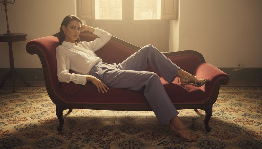 Lavender Pleated Pants