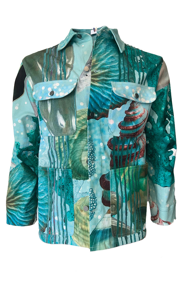 Seafoam Denim Jacket